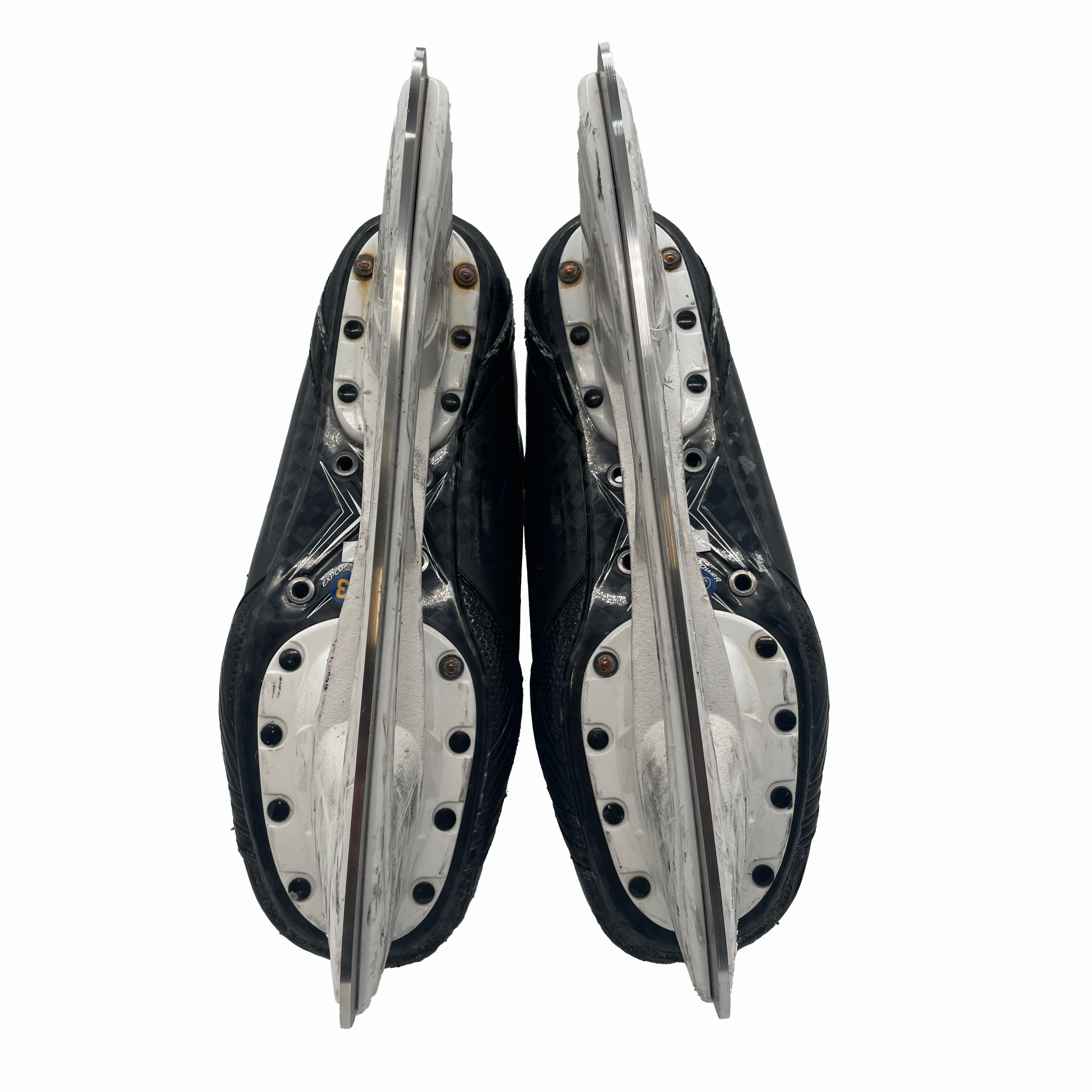 Bauer Supreme Shadow - Patins de hockey Pro Stock d'occasion - Taille 8.5E (Bleu)